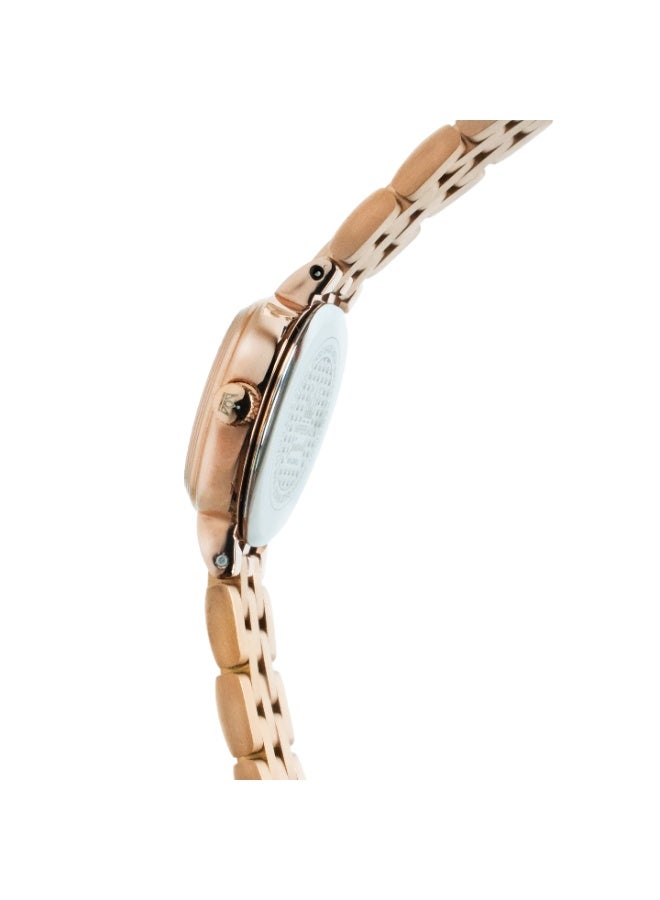 IMPERIAL Women's Rose Gold Stainless Steel Watch, Purple Dial, Y121 Movement, Butterfly Clasp, 3ATM Watch for Women | IMP.GZ8691L8900 - Image 2