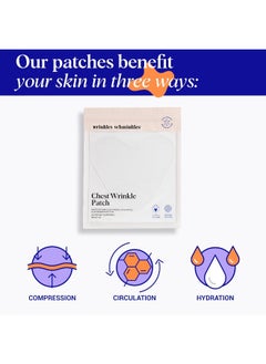 WRINKLES SCHMINKLES Chest Wrinkle Pad - Made In Usa - 1 Month Supply - Reusable Decollete Wrinkle Treatment Patches - Hypoallergenic 100% Medical Grade Silicone - Correct Decolletage Wrinkles Overnight  - Image 2