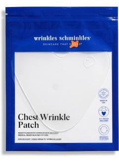 WRINKLES SCHMINKLES Chest Wrinkle Pad - Made In Usa - 1 Month Supply - Reusable Decollete Wrinkle Treatment Patches - Hypoallergenic 100% Medical Grade Silicone - Correct Decolletage Wrinkles Overnight  - Image 1