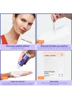 WRINKLES SCHMINKLES Chest Wrinkle Pad - Made In Usa - 1 Month Supply - Reusable Decollete Wrinkle Treatment Patches - Hypoallergenic 100% Medical Grade Silicone - Correct Decolletage Wrinkles Overnight  - Image 4