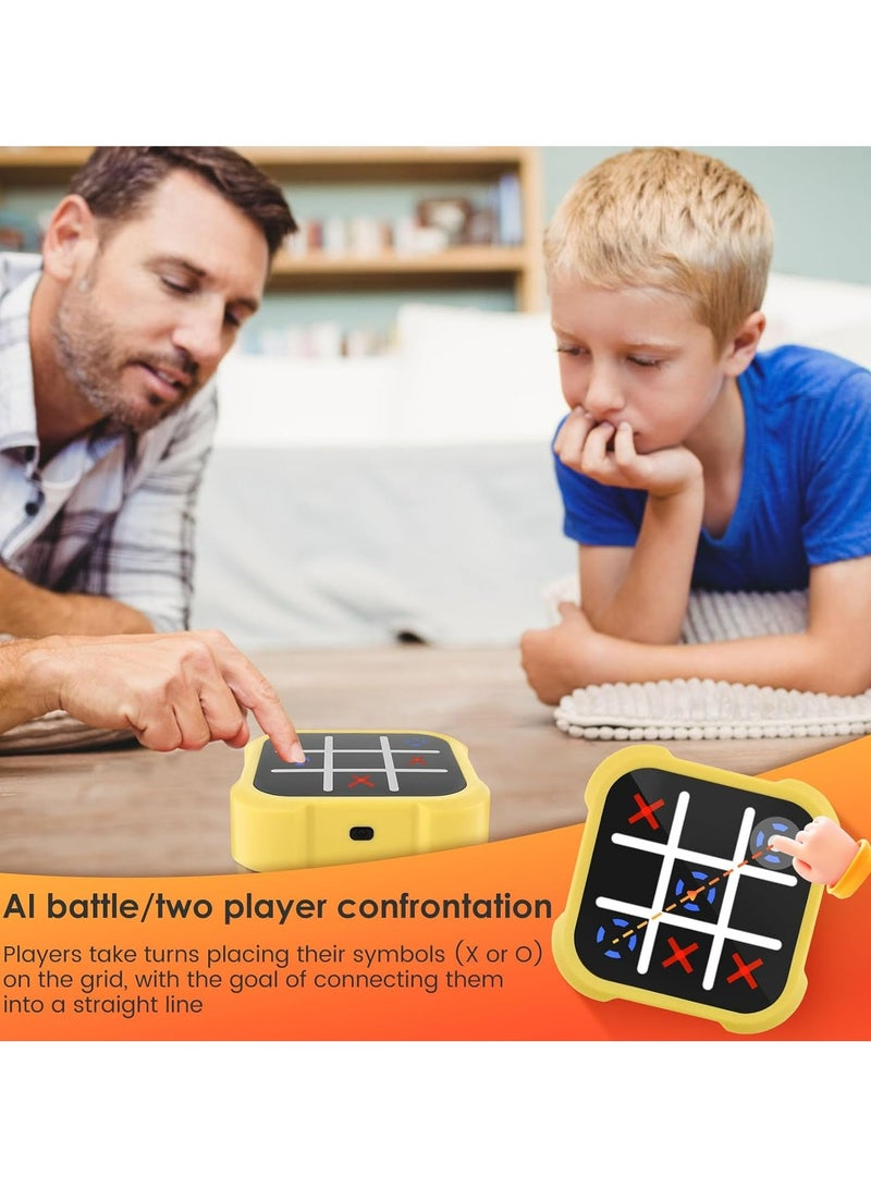 Portable  3-in-1 Electronic Handheld Game Console – Classic Tic Tac Toe, Memory Training  Puzzle Modes, Portable Toy for Kids  Adults - Image 4