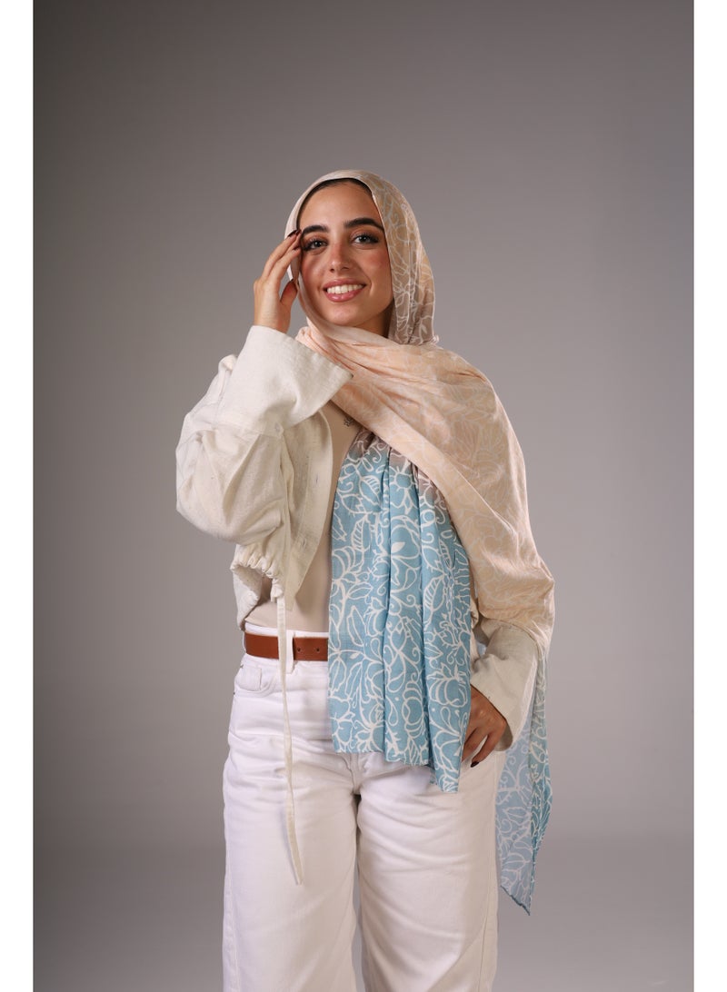 Lavezzi Floral Modal Hijab – Soft Breathable Long Scarf for Women – Lightweight Modest Fashion Headscarf – Elegant Everyday Hijab Shawl (3) - Image 1