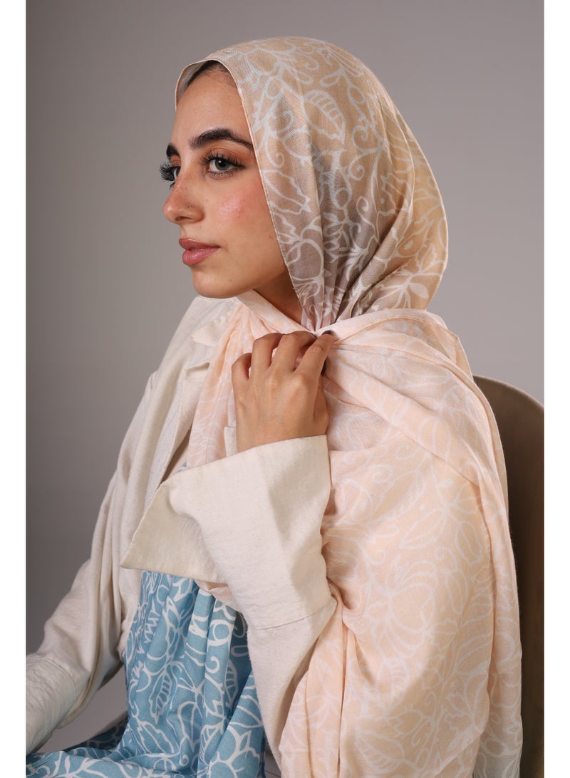 Lavezzi Floral Modal Hijab – Soft Breathable Long Scarf for Women – Lightweight Modest Fashion Headscarf – Elegant Everyday Hijab Shawl (3) - Image 2