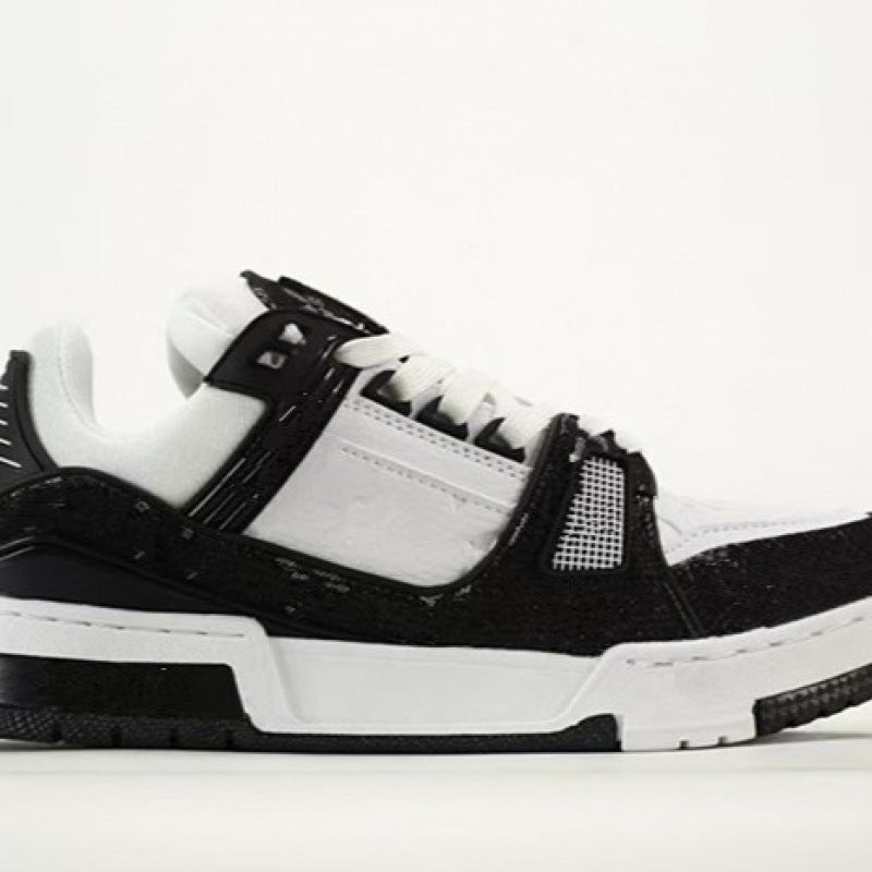 For Putian Factory Donkey Trainer White Cement White Shoes Denim Leather Fashion Casual Shoes - Image 3