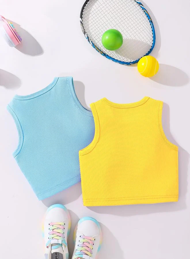 تايك تو Take Two Pack of 2 - Ribbed Basic Tank