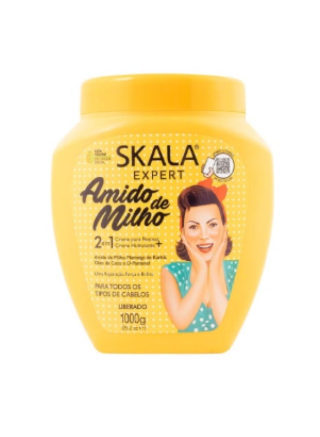 سكالا كريم اسكالا اكسبرت سكارا نشا الذرة- اميدو دي ميلهو- العناية الكاملة بالشعر 1000 2.2 باوند عبوة 1 قطعة