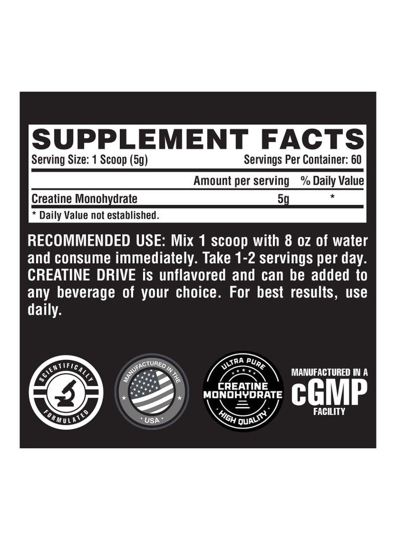نورتكس ريسيرش مسحوق أحادي هيدرات الكرياتين فائق النقاء من نيوتريكس ريسيرش، بدون نكهة، 60 حصة، 300 جم - Image 2