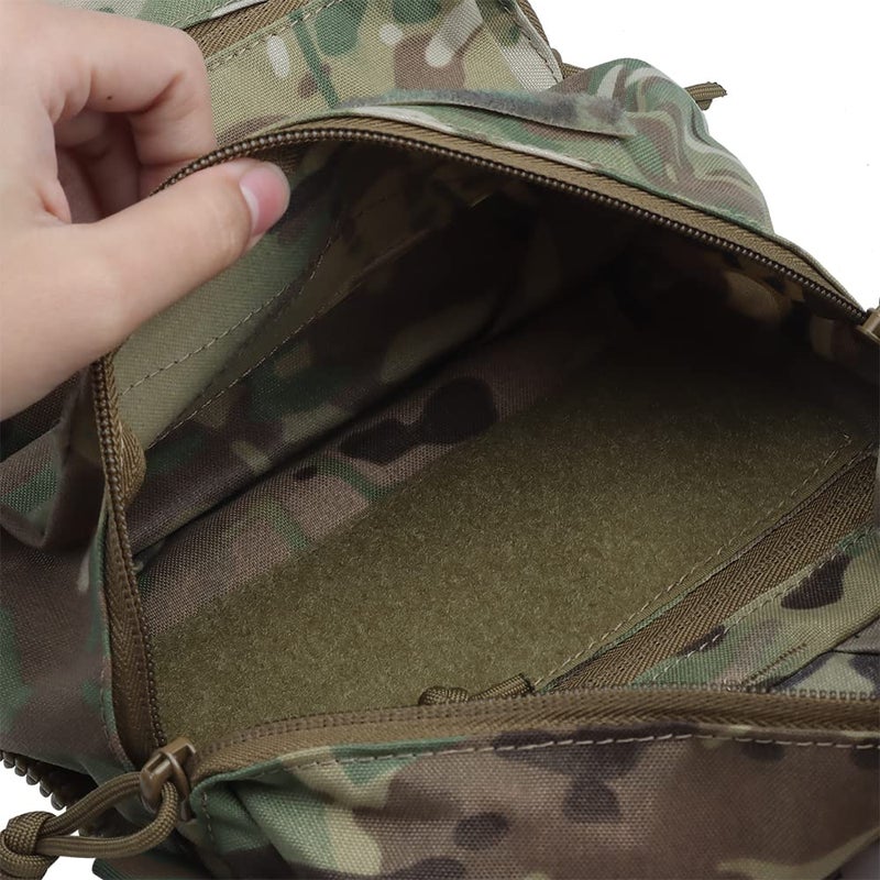 GYDEHUTJ Tactical Adapt Back Panel Assault Backpack Double Pouch for MOLLE Hunting Tactical Airsoft Vest - Image 3