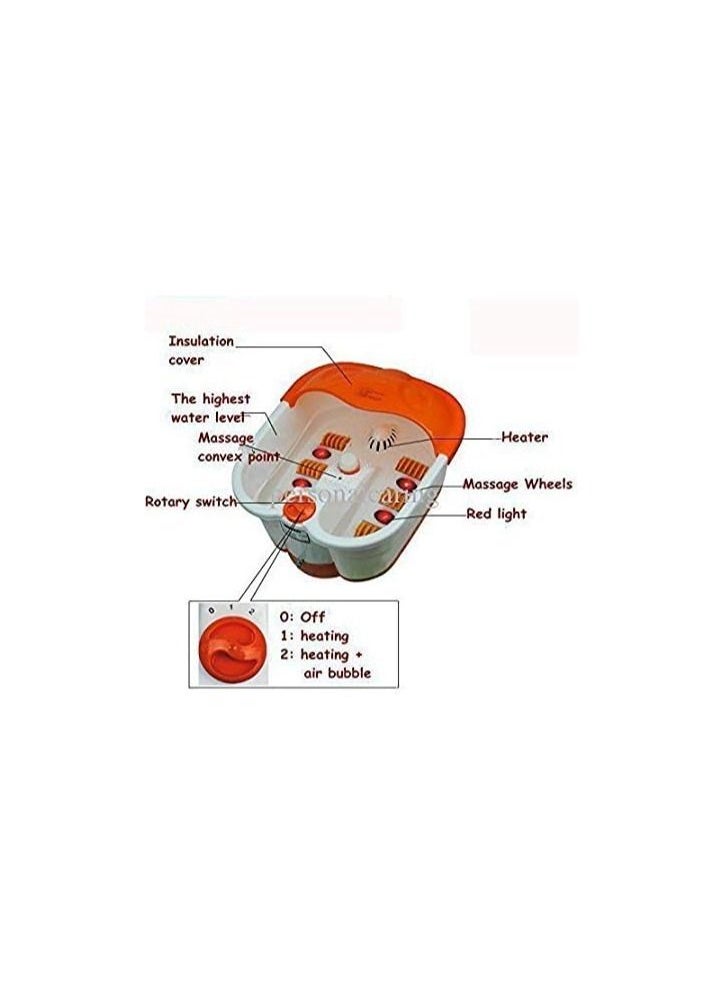 Foot Bath Spa Massager and Roller Callus Remover