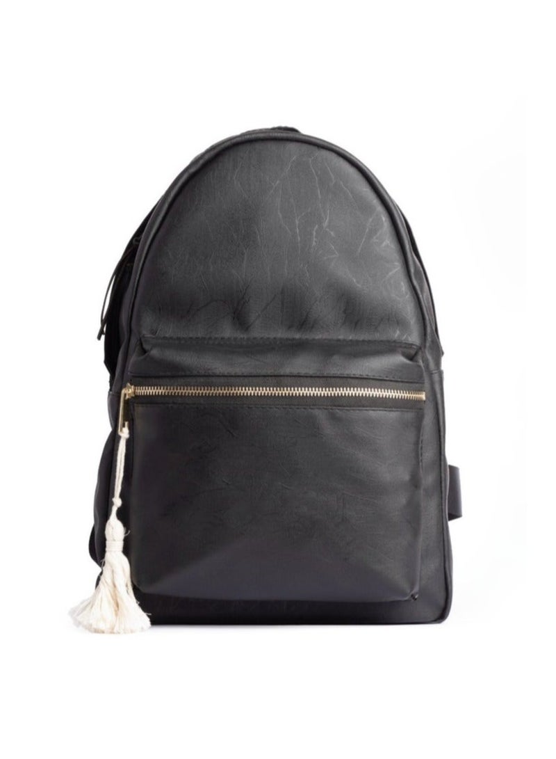 Ar supply Ar Roots Women’s Minimalist Faux Leather Backpack – Chic Textured Everyday Rucksack with Tablet Sleeve & Water Bottle Holder – Lightweight Travel & Commuter Bag – Large Capacity - Image 1