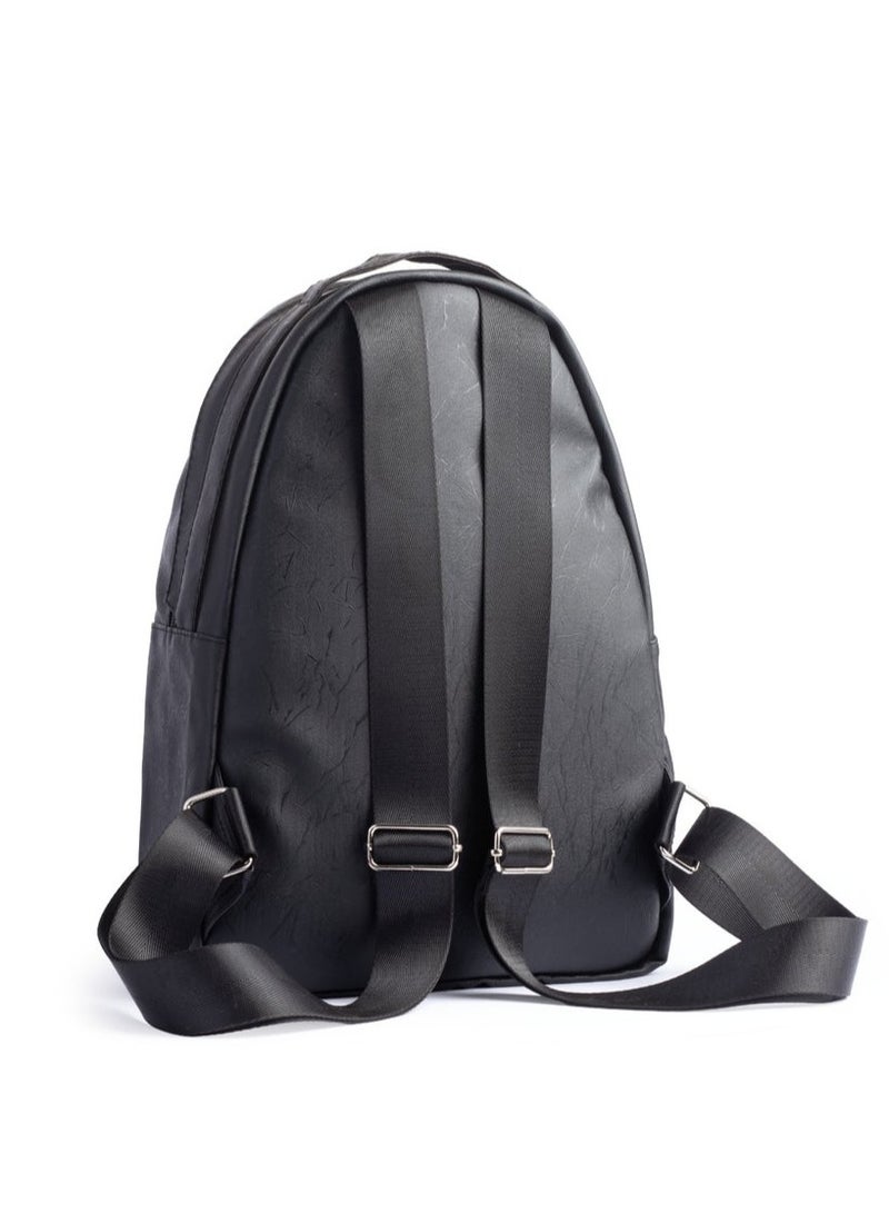 Ar supply Ar Roots Women’s Minimalist Faux Leather Backpack – Chic Textured Everyday Rucksack with Tablet Sleeve & Water Bottle Holder – Lightweight Travel & Commuter Bag – Large Capacity - Image 4