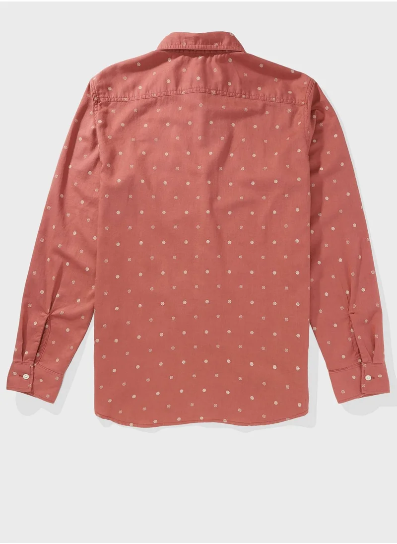 امريكان ايجل Printed Slim Fit Shirt