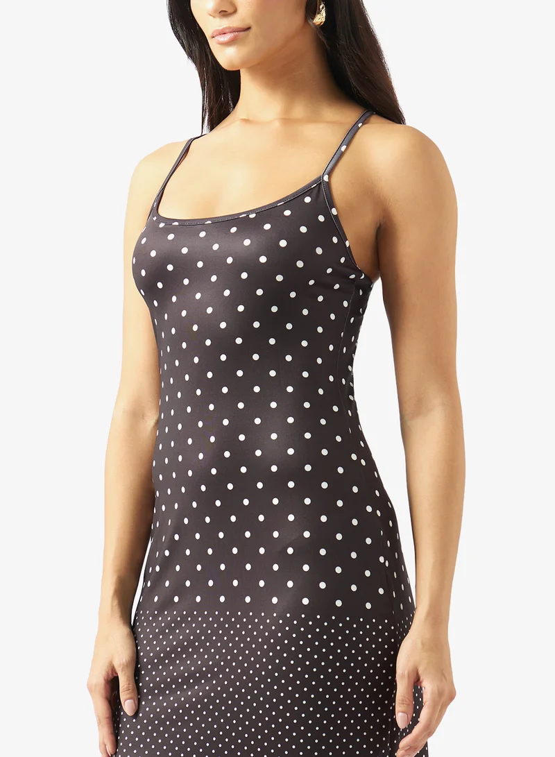 Ella  Polka Print Summer Dress for Women | Best Price UAE