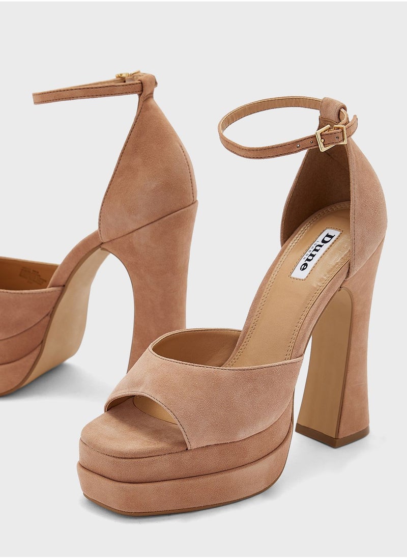 Dune LONDON حذاء بكعب عالٍ مفتوح من الأمام  - Image 4