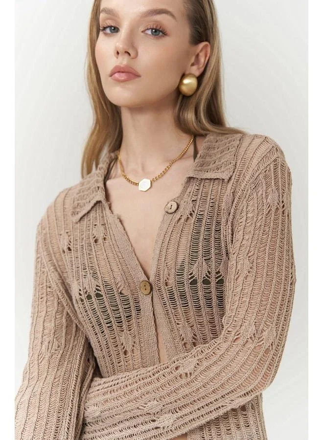 Bohemai Elena Mink Knit Cardigan
