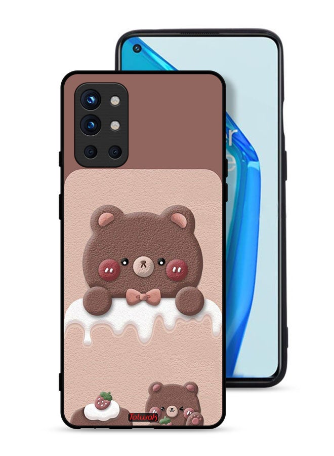 Tolwak OnePlus 9R 5G Protective Case Cover Bear Strawberry - Image 1