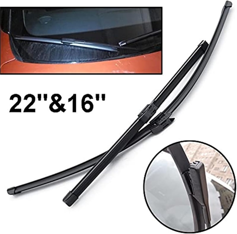 DEMULAX Front Wiper Blades Kit for Renault Lodgy 2016-2019 - Image 5