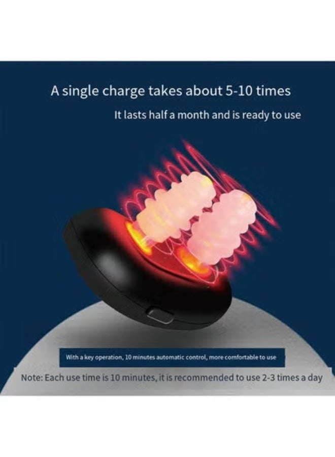 جهاز علاج الأنف بالأشعة تحت الحمراء، جهاز تهدئة الأنف القابل لإعادة الشحن، جهاز علاج سيلان العطس 650 نانومتر (أسود) - Image 3