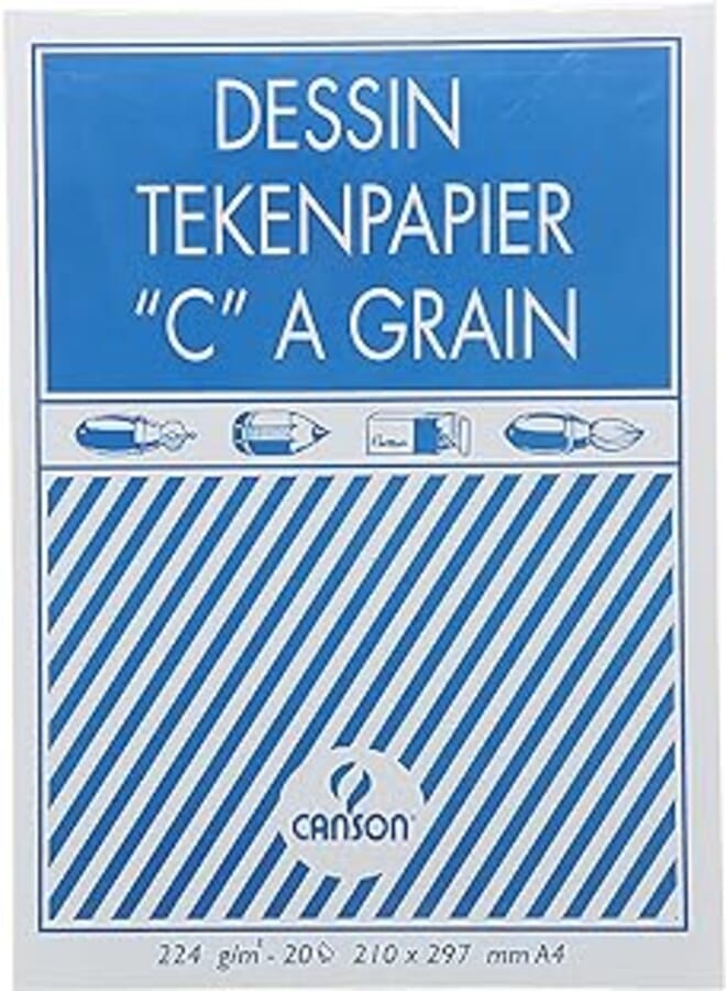 CANSON رسم تخطيطي من كانسون A4 210 × 297 مم - 20 ورقة، 2724697185700