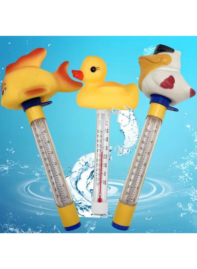 النسخة الثانية مقياس حرارة السمك الذهبي العائم مع قراءة سهلة للمسابح أحواض السمك أحواض الاستحمام الصحية أحواض الاستحمام - Image 2