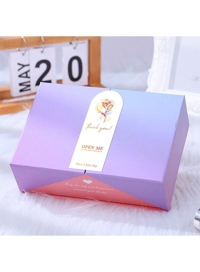 150pcs Thank You Labels, Flower Decorative Labels, Gift Tag Stickers, Large u0026 Small Business Packaging, Gift Box Decor - Image 4