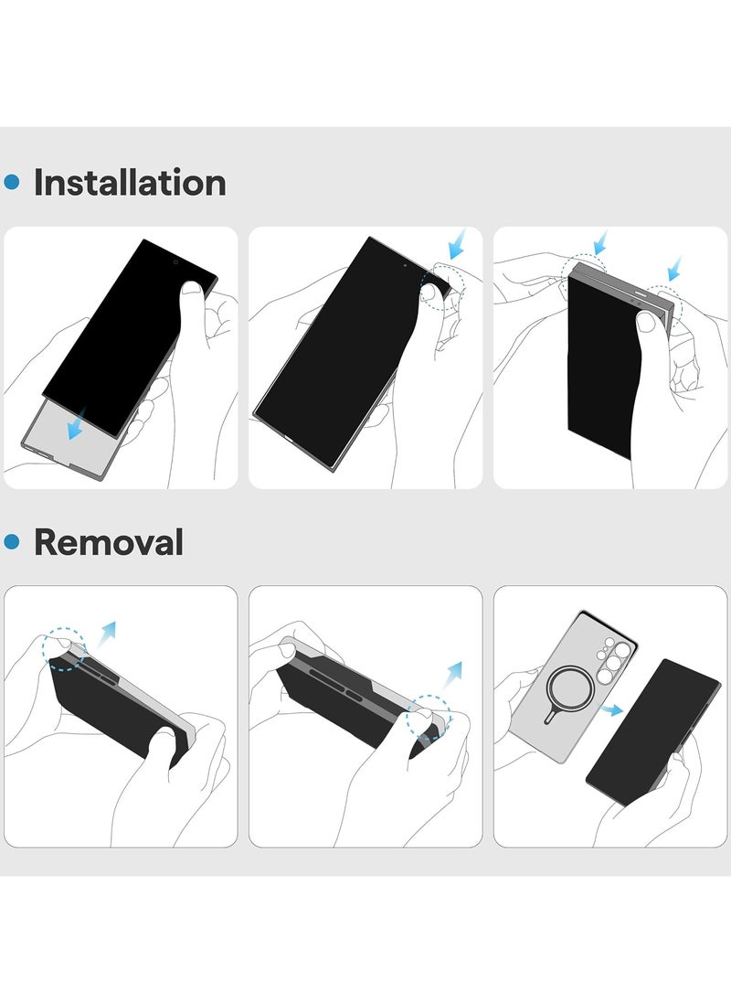 PITAKA - PITAKA Samsung Galaxy S25 Ultra Case Made from Premium Aramid Fibre, Lightweight and Slim All-around protection Magnetic Phone Case Magsafe-Compatibility Grade Protective Pin Button Case Black Grey - Image 1