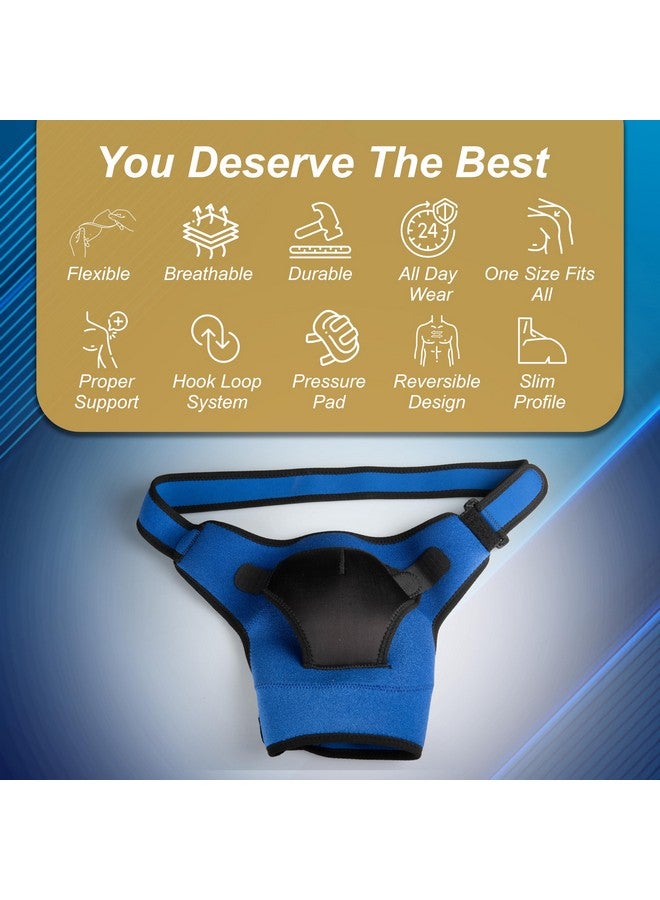 Wonder Care Wonder Care Rotator cuff brace for shoulder pain relief Neoprene Shoulder support brace for men and women for dislocated, frozen, mouse shoulder, rotator cuff pain relief wrap (Special size: 36"-48") - Image 3