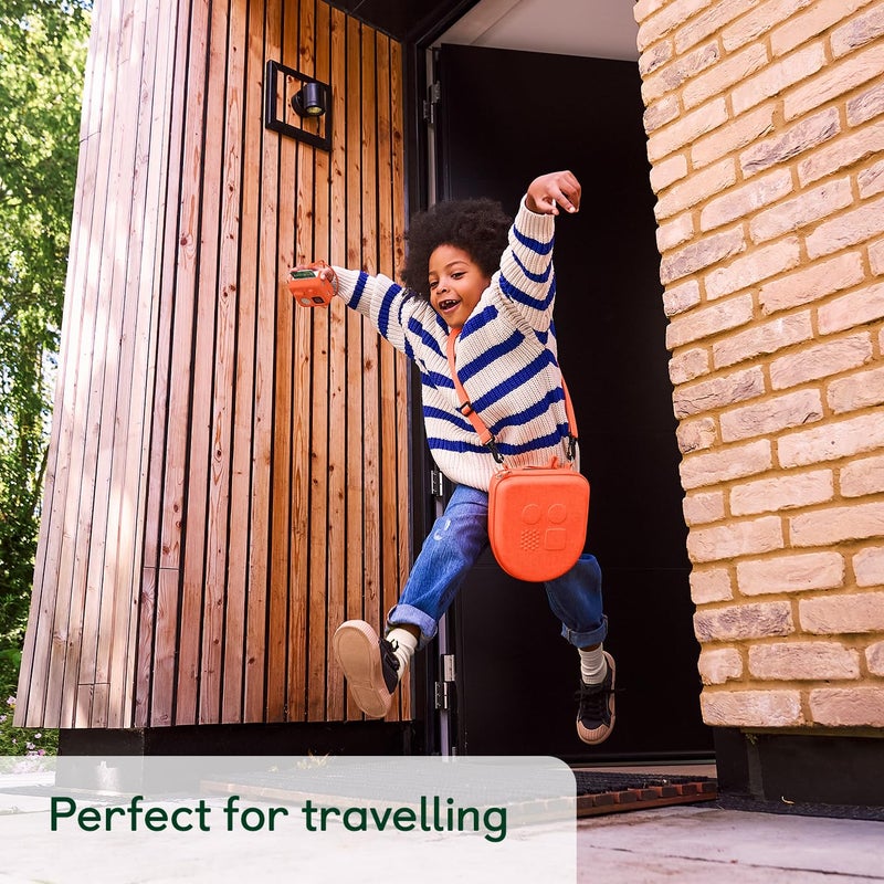 Yoto Mini Adventure Jacket in Fruit Punch (Orange) with Matching Wrist Lanyard â€“ Accessory for Kids Mini Audio Device, Anti-Slip Silicone Skin Cover, Fitted Protective Sleeve Case - Image 5