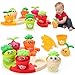 MOONTOY Baby Montessori Stacking Toys Learning Toys for 1 Year Old 18pcs Plant Flower Pots Puzzles Set Color Sorting Toys for Toddlers 13 Birthday Gifts for 2 Year Old Girls Boys - Image 2