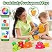 MOONTOY Baby Montessori Stacking Toys Learning Toys for 1 Year Old 18pcs Plant Flower Pots Puzzles Set Color Sorting Toys for Toddlers 13 Birthday Gifts for 2 Year Old Girls Boys - Image 3