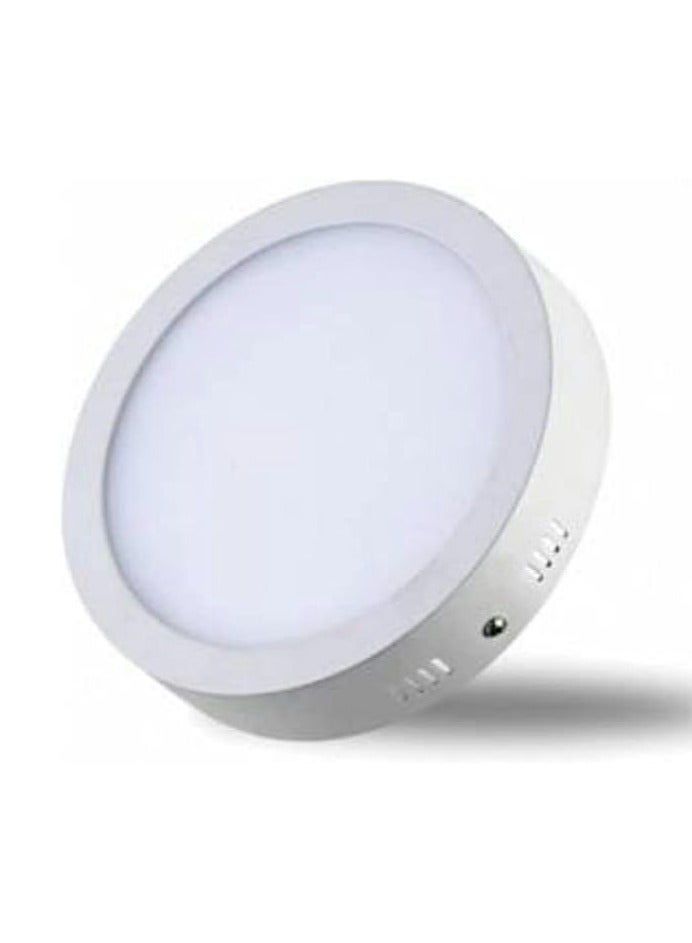 سبوت بانل خارجى ليد دائرى 18 وات بارز يعلق في السقف اللون أبيض عدد 3، أكريليك - Image 1