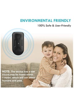 SYOSI Ultrasonic Pest Repeller - [2020 Upgrade] Plug in Mouse Deterrent, Mouse & Rat Repellent, 8W Ultra Sonic Speaker, Indoor Pest Repeller for Rat, Mouse, Spider, Fly, Cockroach, Mosquito (Black)  - Image 4