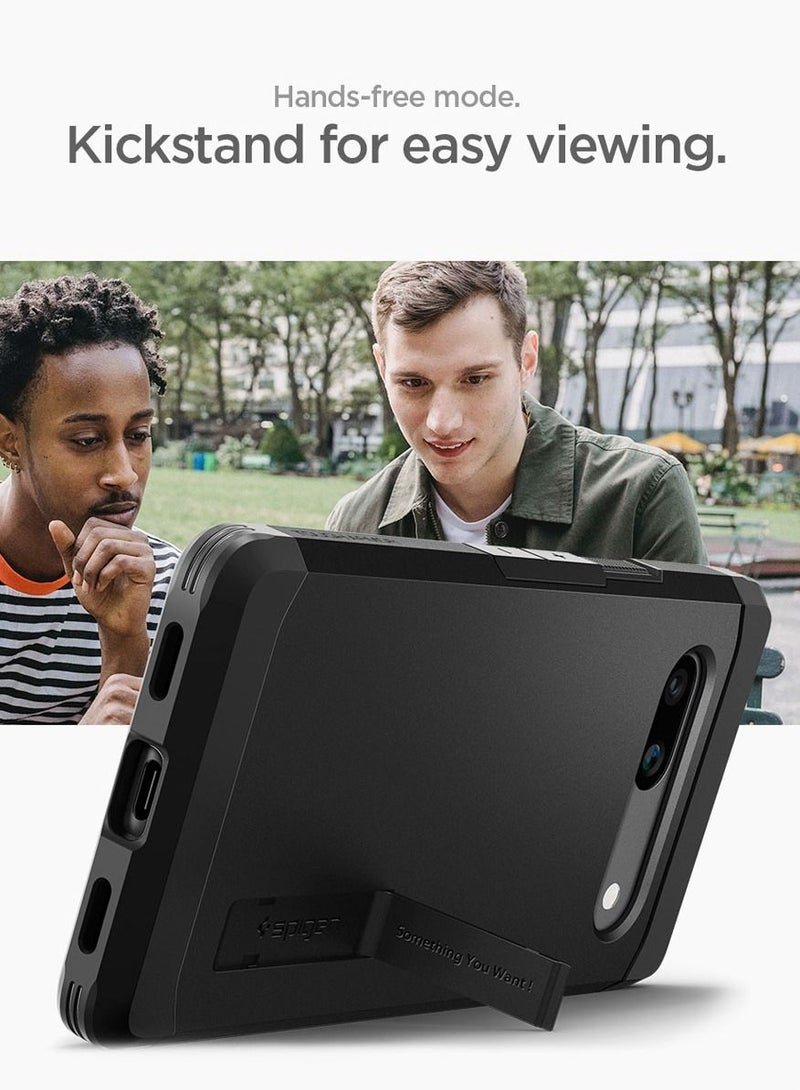 Spigen Tough Armor Google Pixel 7a Case Cover (2023) with Extreme Impact Foam - Black - Image 2