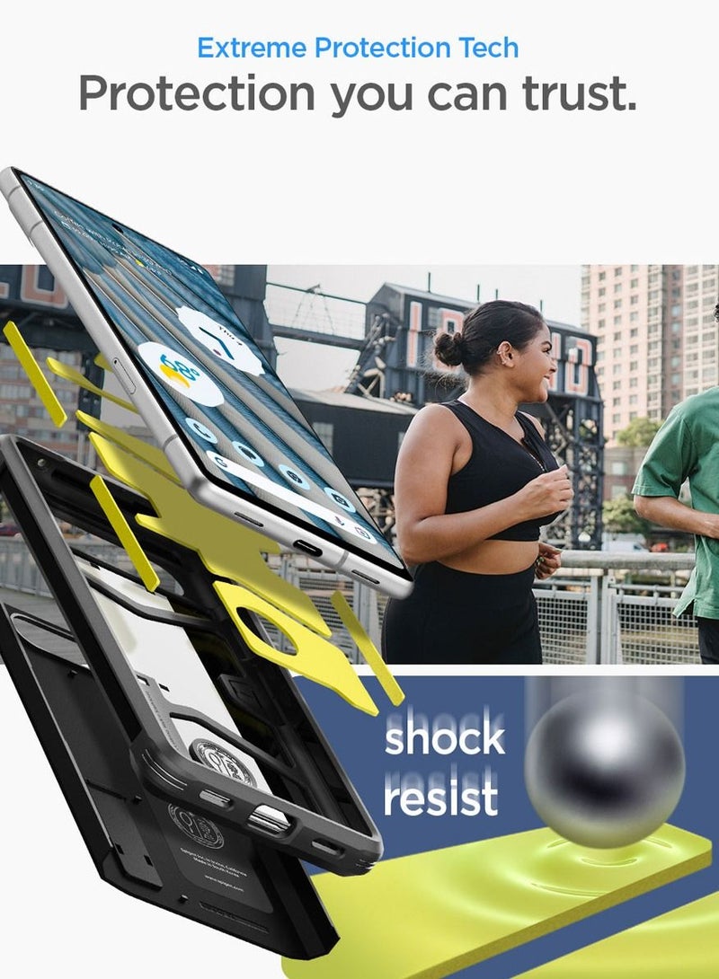 Spigen Tough Armor Google Pixel 7a Case Cover (2023) with Extreme Impact Foam - Black - Image 3