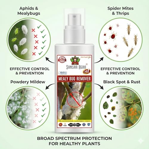 Sansar Agro® Mealy Bug Remover Spray, Premium Essential Liquid Spray For Complete Removal Of Mealy Bugs From Plants (200 Ml) - Image 4