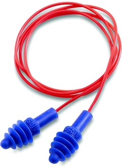 Howard Leight Howard Leight by Honeywell AirSoft Flanged Corded Reusable Shooting Earplugs, 2-Pairs (R-01521) 