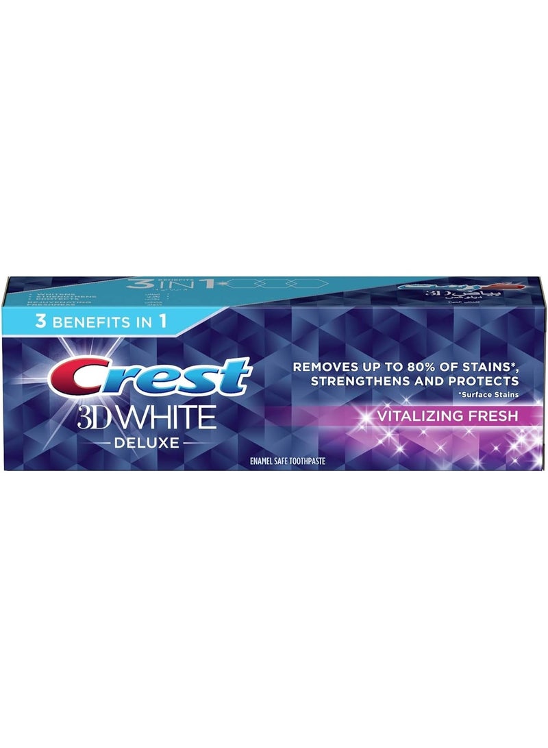 Crest 3D White Deluxe Vitalizing Fresh 75 ml - Image 1