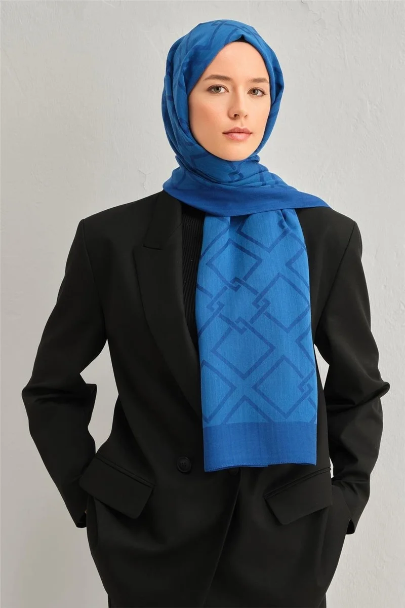 ARMINE شال بنقشة سلسلة من التنسل الحريري
