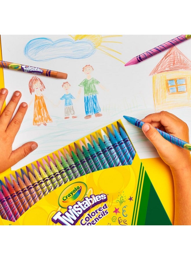 كرايولا مجموعة أقلام تلوين Crayola Twistables (50 قطعة)، أقلام ملونة بدون مبراة للأطفال، أقلام تلوين، هدايا للأطفال، هدية للعطلات، 4+ - Image 5