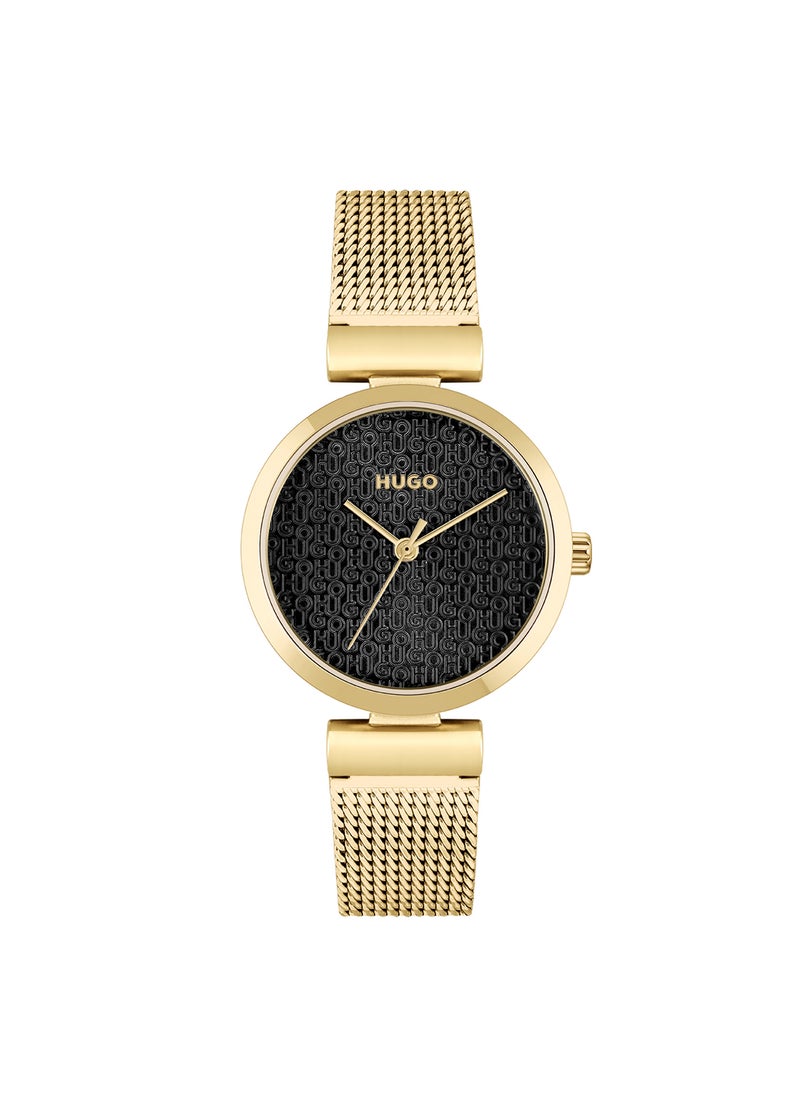 HUGO BOSS Women's Analog Round Shape Stainless Steel Wrist Watch 1540129 - 30 Mm  - Image 1