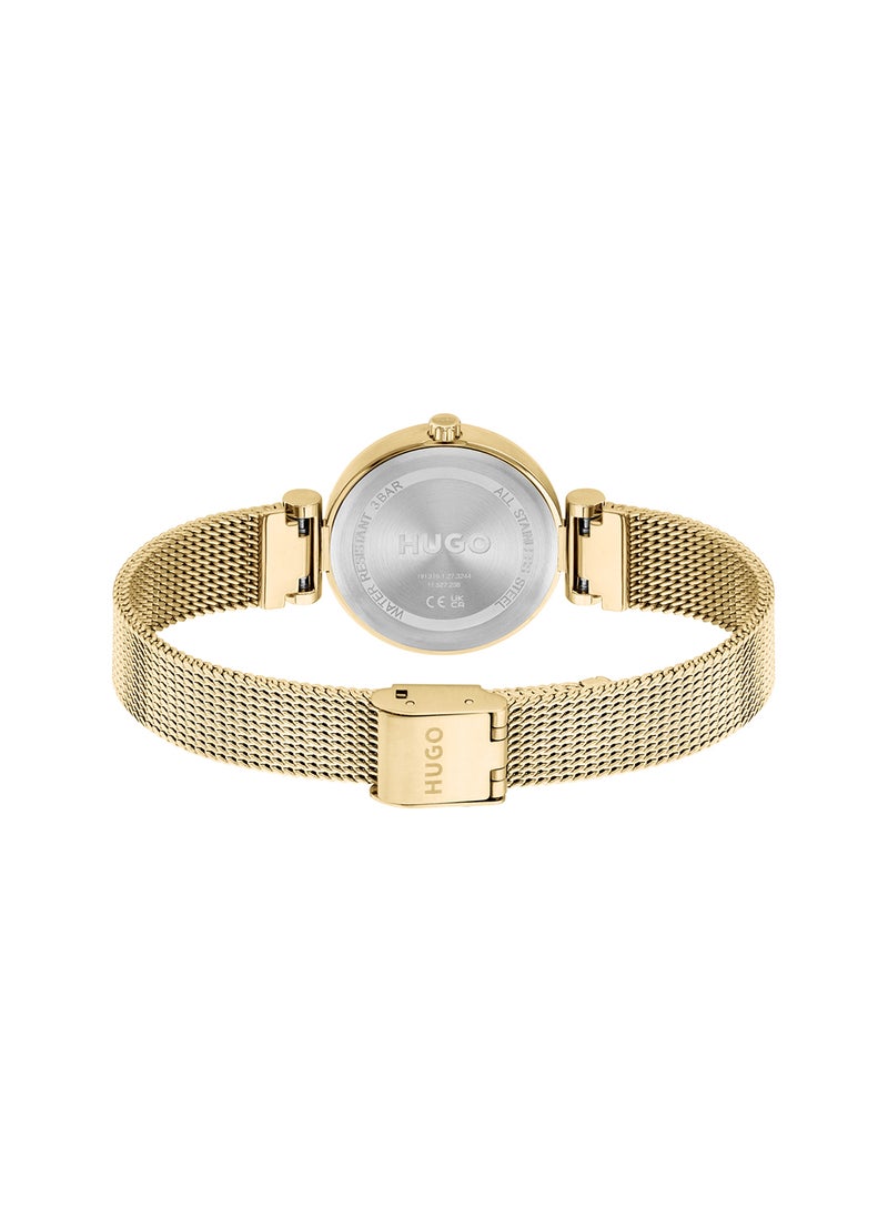 HUGO BOSS Women's Analog Round Shape Stainless Steel Wrist Watch 1540129 - 30 Mm  - Image 3