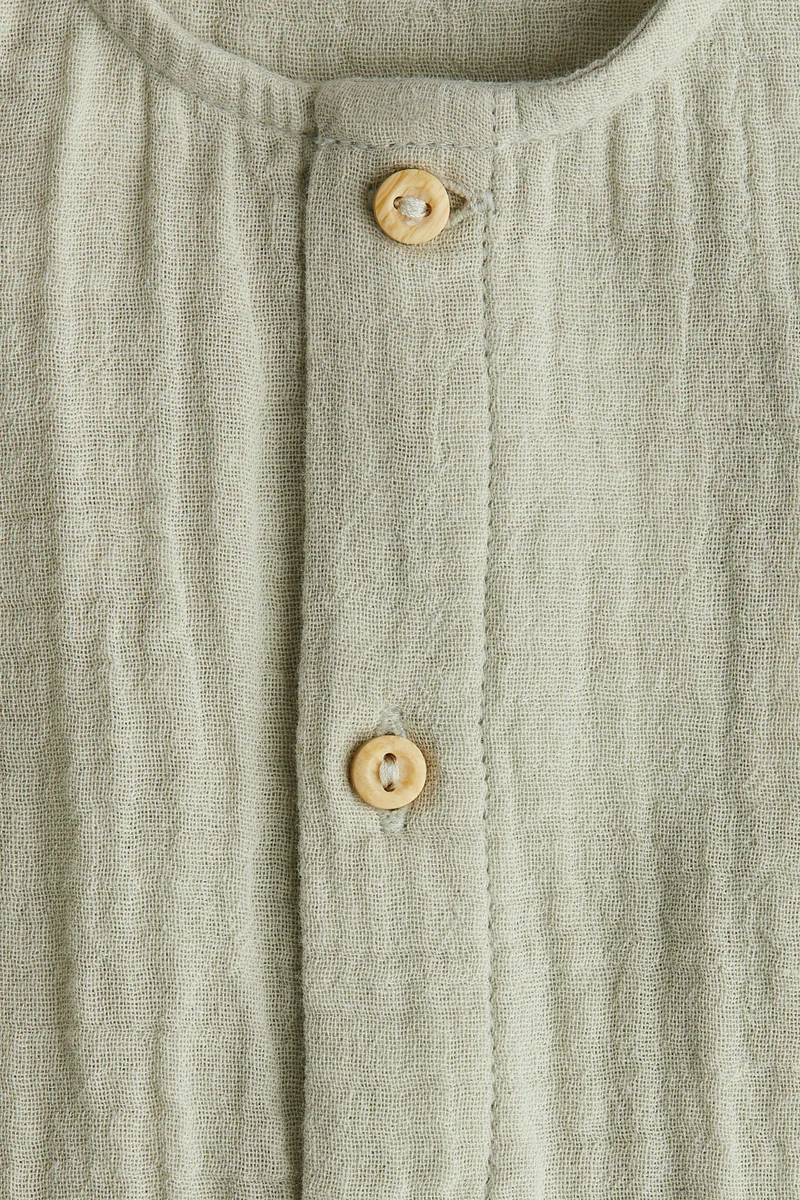 اتش اند ام Cotton muslin romper suit