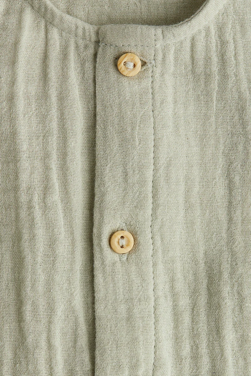 اتش اند ام Cotton muslin romper suit