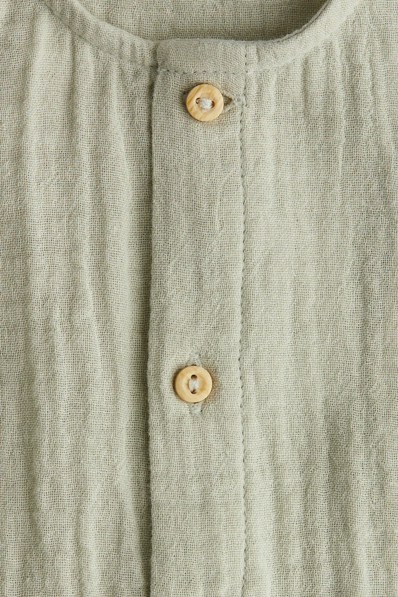H&M Cotton muslin romper suit