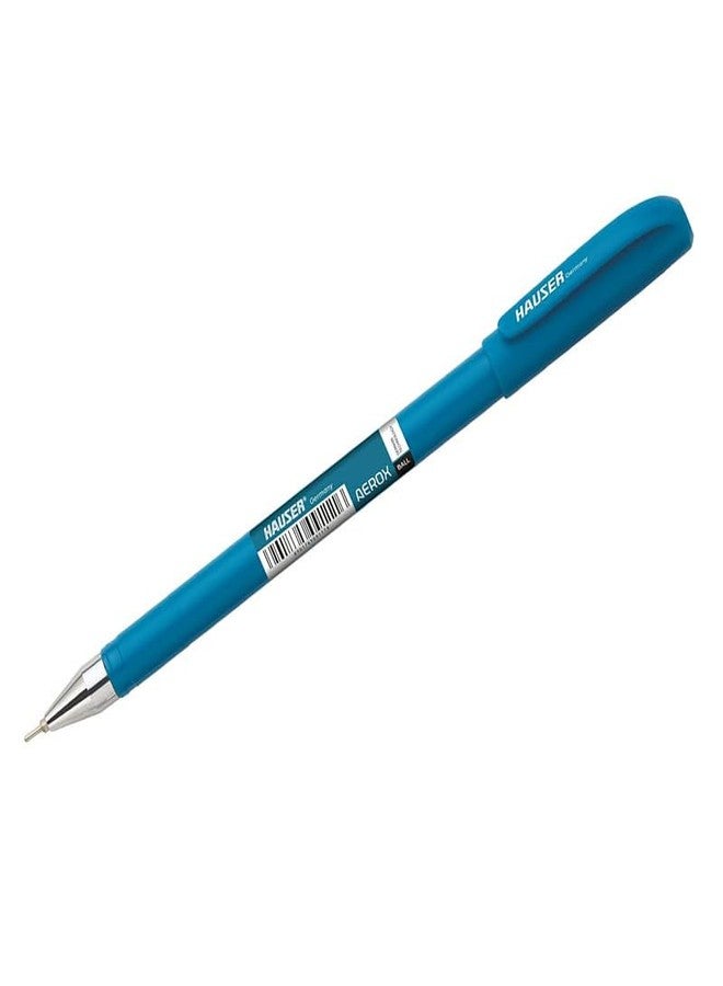 Hauser Aerox Ball Pen Wallet Pack | 0.6 mm Tip Size | Sturdy Refillable Ball Pen | Low-Viscosity Ink For Smudge Free Writing | Light Weight Ball Pen | Blue Ink, Set Of 10 X 3 Pack - Image 4