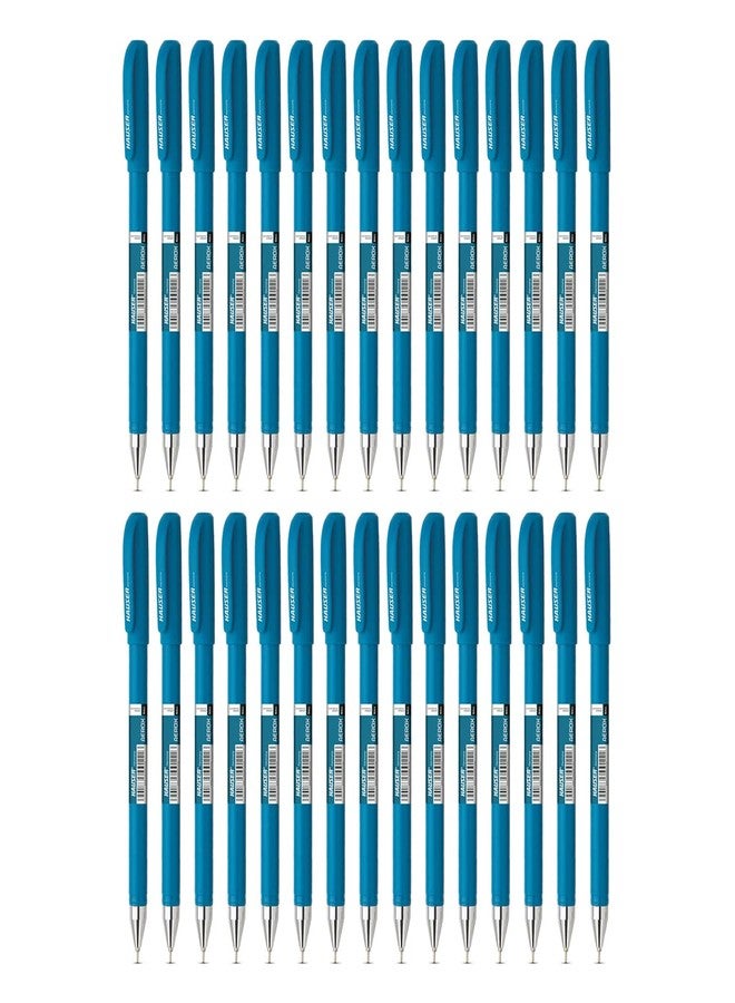 Hauser Aerox Ball Pen Wallet Pack | 0.6 mm Tip Size | Sturdy Refillable Ball Pen | Low-Viscosity Ink For Smudge Free Writing | Light Weight Ball Pen | Blue Ink, Set Of 10 X 3 Pack - Image 3