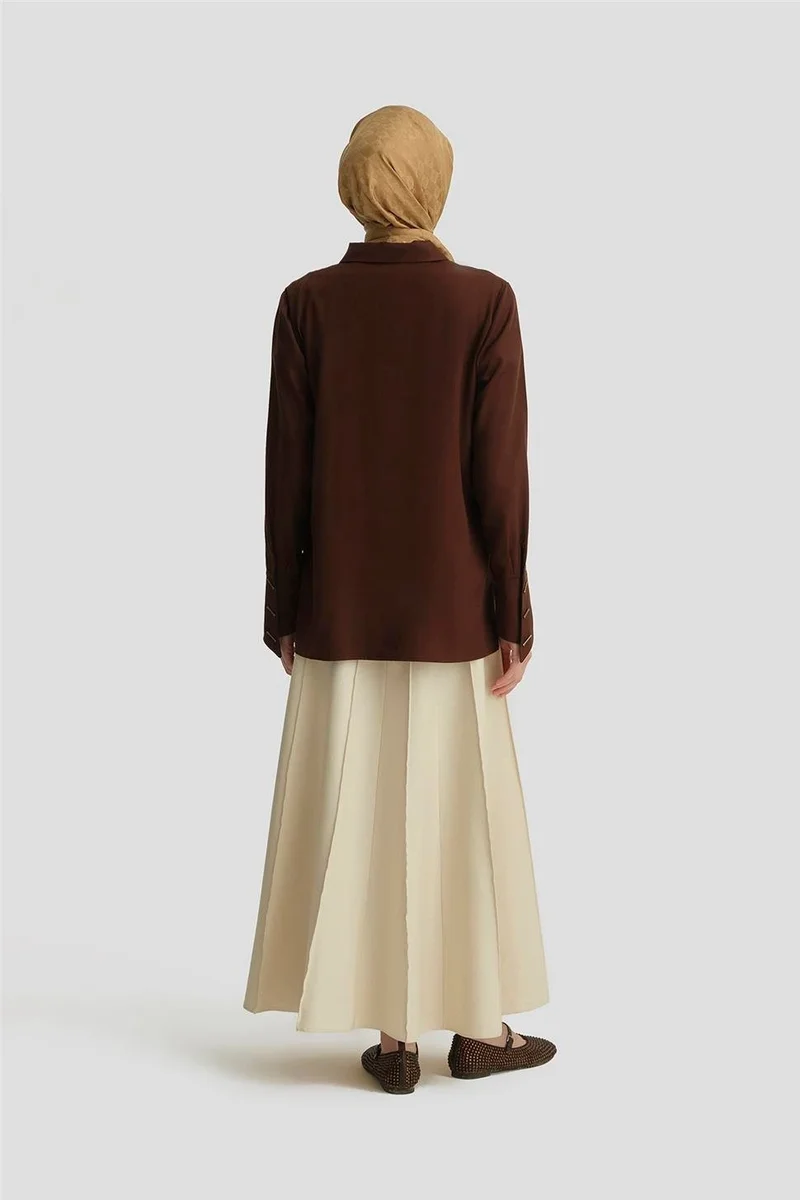 ARMINE قميص 25Y3720 بني فاتح