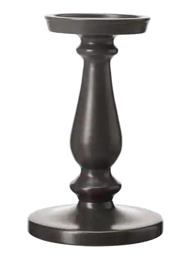 NIBEMINENT Block Candle Holder Black 21x10.5centimeter