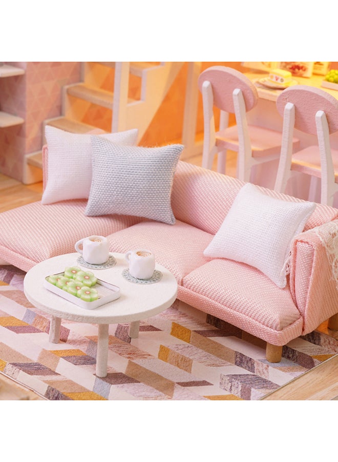 Realistic Mini 3D Diy Craft Miniature Dollhouse With Furniture Wooden House Room Toy Kit For Kids  - Image 5