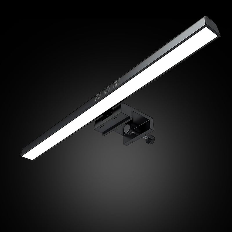 KACA 13-Inch Monitor Screen Light Bar with Smart Touch Sensor| USB Powered 5W LED E-Reading Lamp| 3 Color Temperature Modes, Stepless Dimming,60-Min Timer (Black, Acrylonitrile Butadiene Styrene) - Image 5